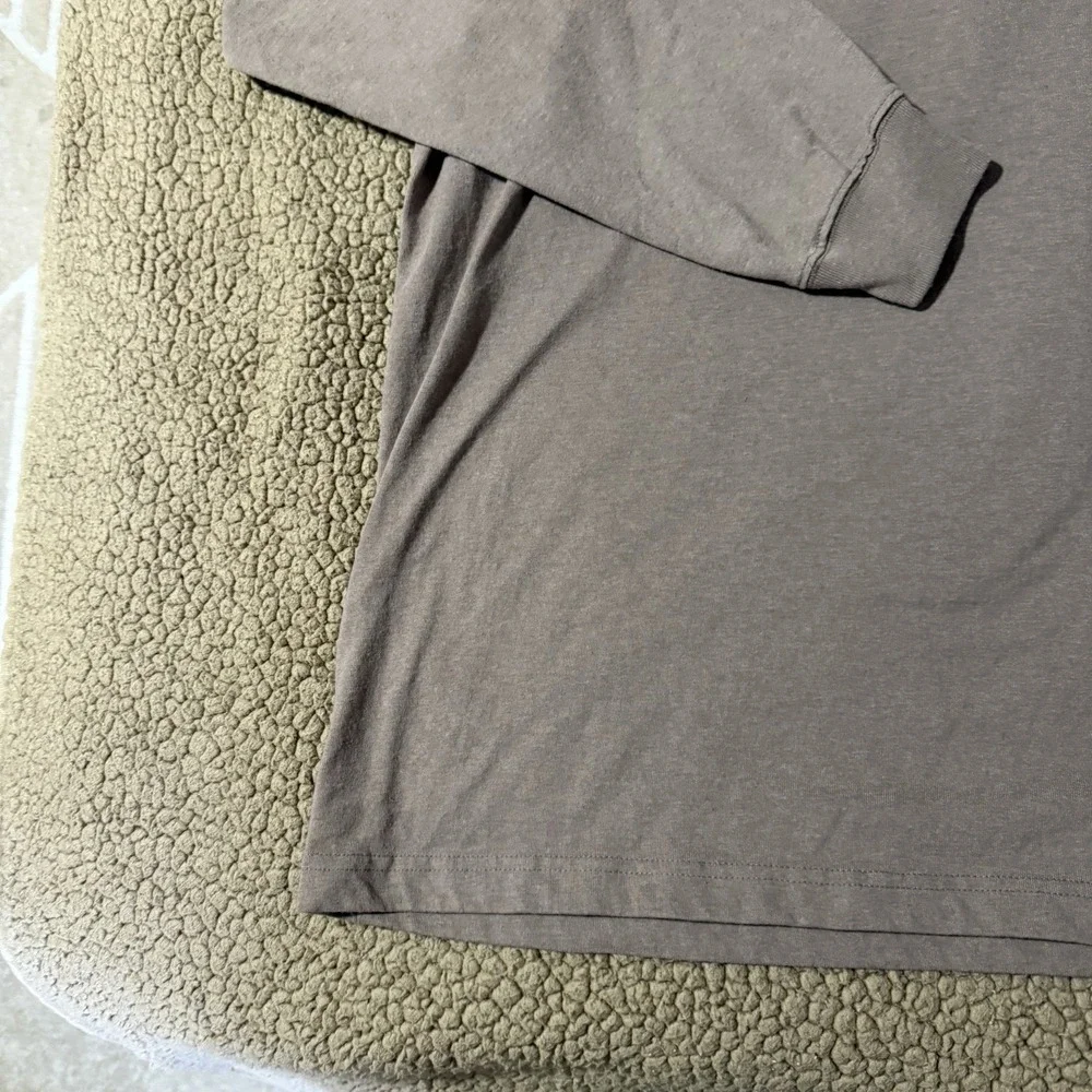 Carhartt DEARBORN LOOSE LS LOGO T-SHIRT 2XLT - Tan Color Men's